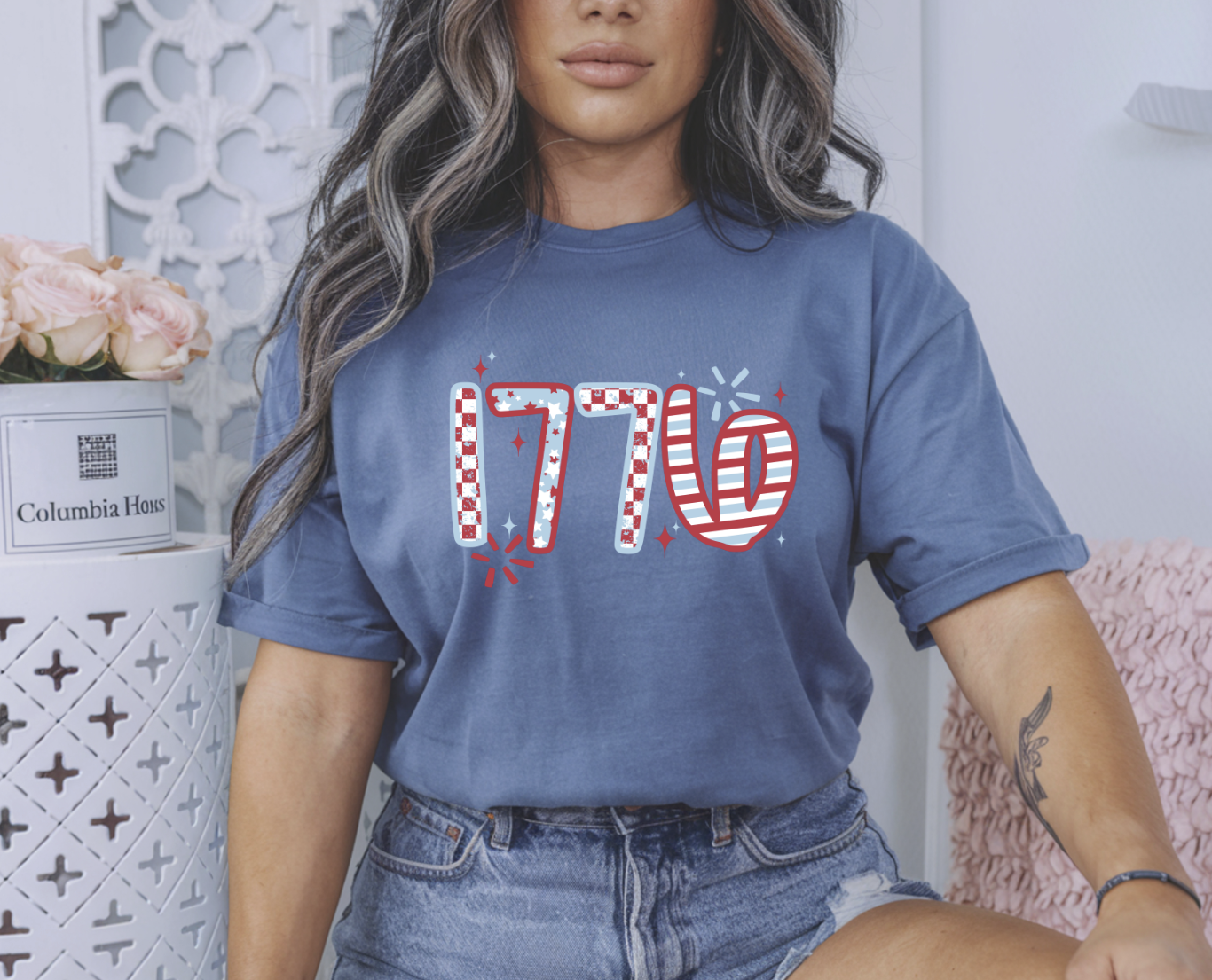 1776 July 4th Patriotic DTF Transfer