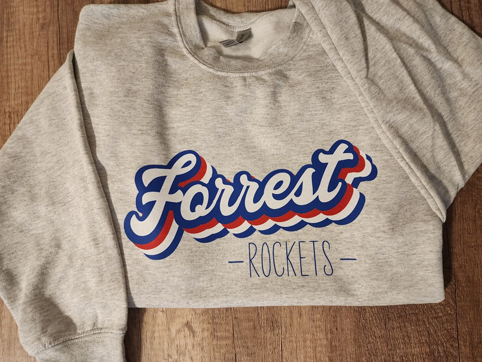 Forrest Rockets Retro Stacked