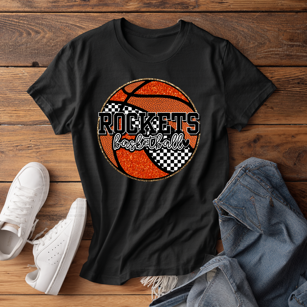 Rockets Basketball Checkered