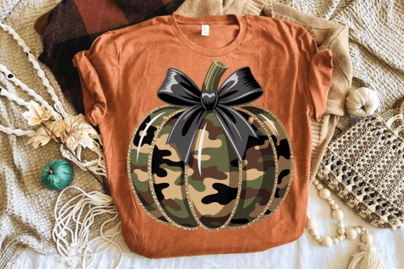Camo Coquette Bow Pumpkin