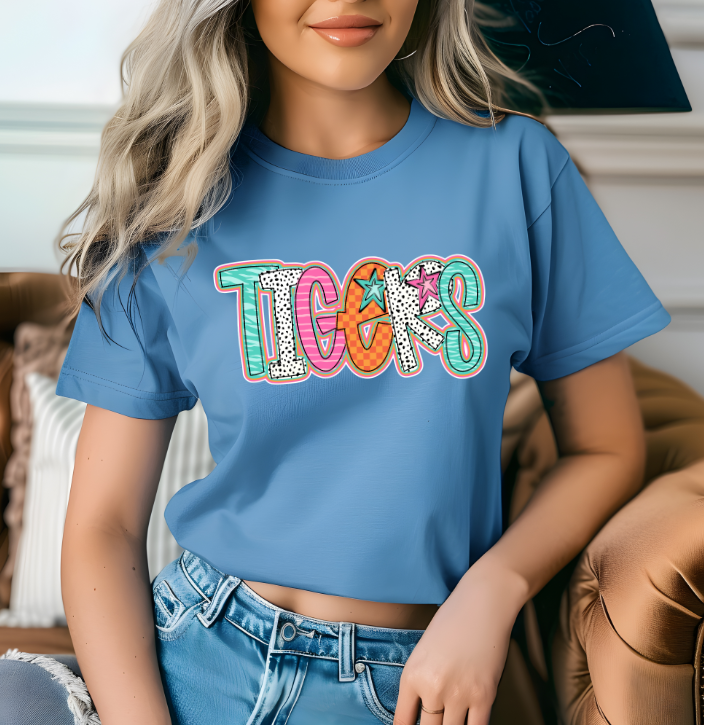 Tigers Colorful Mascot