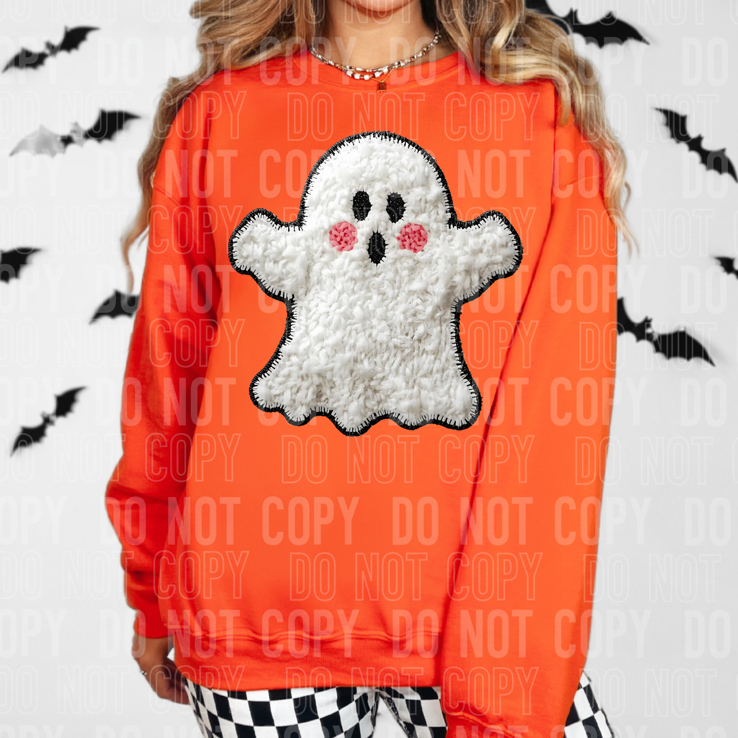 Ghost Faux Yarn DTF transfer