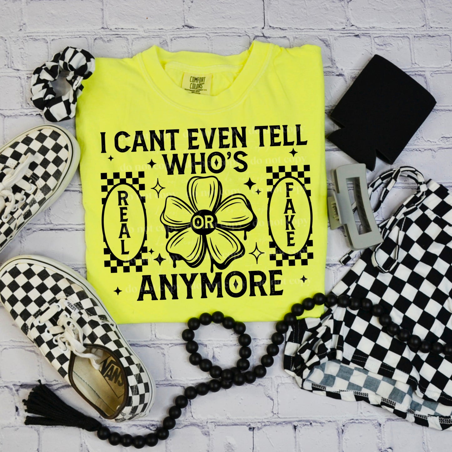 I can't even tell whose real anymore Checkered