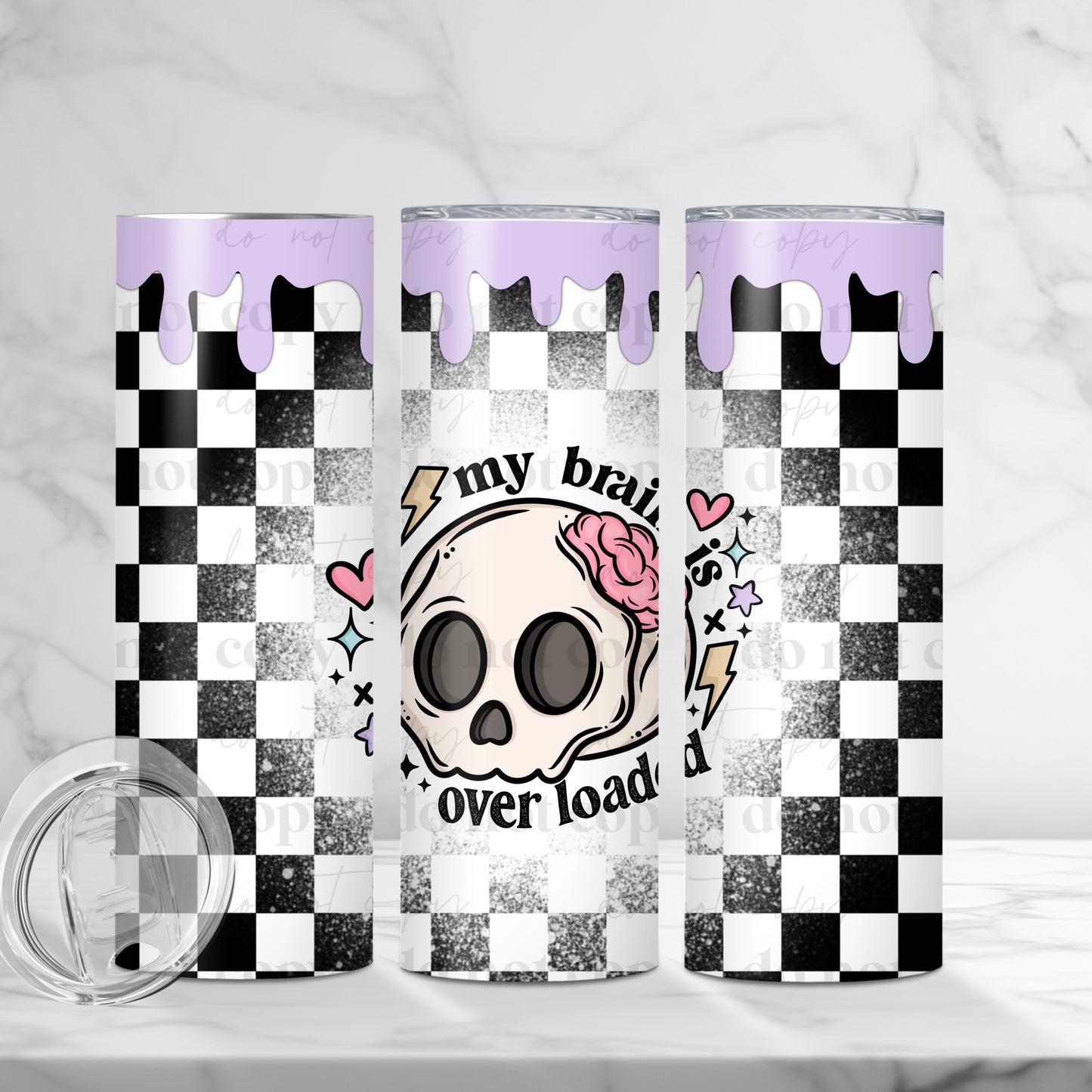 My brain is overloaded 20 oz tumbler