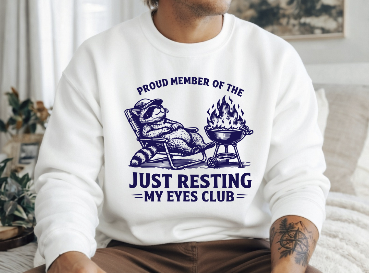 Proud member of the Just resting my eyes club DTF Transfer