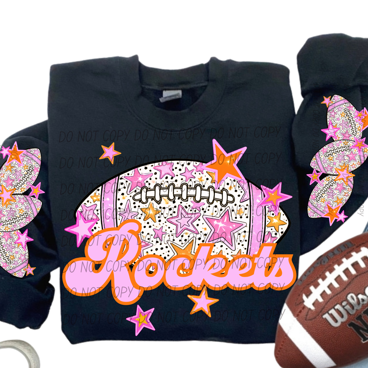Rockets Football Sars with Sleeves