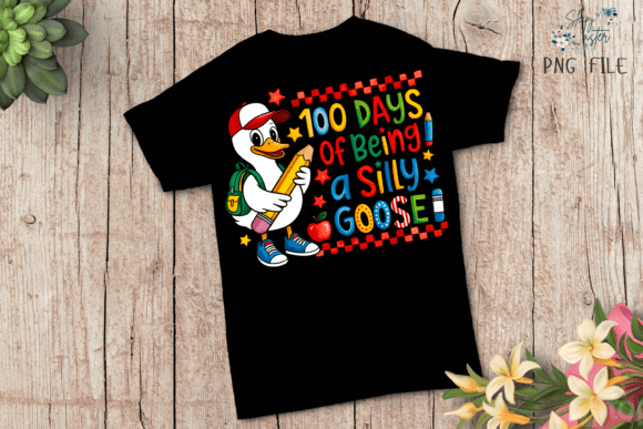 100 Days of being a silly goose DTF Transfer