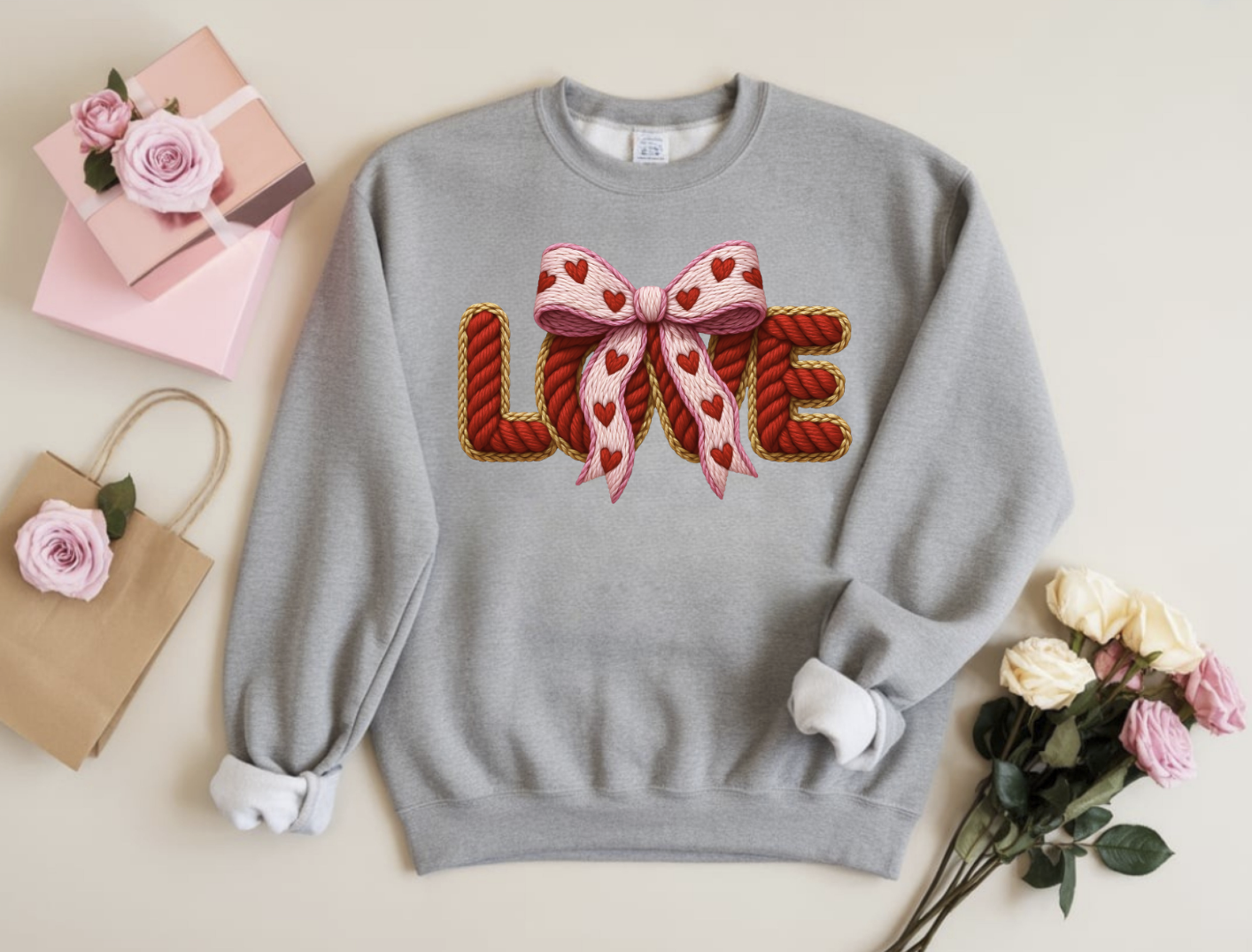 Knit Love DTF Transfer