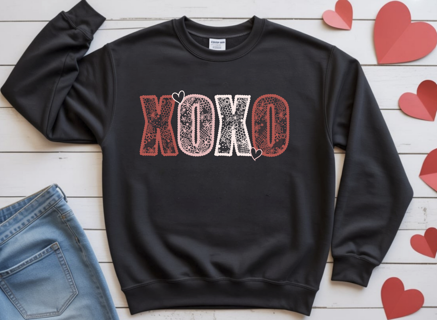 XOXO lace DTF Transfer