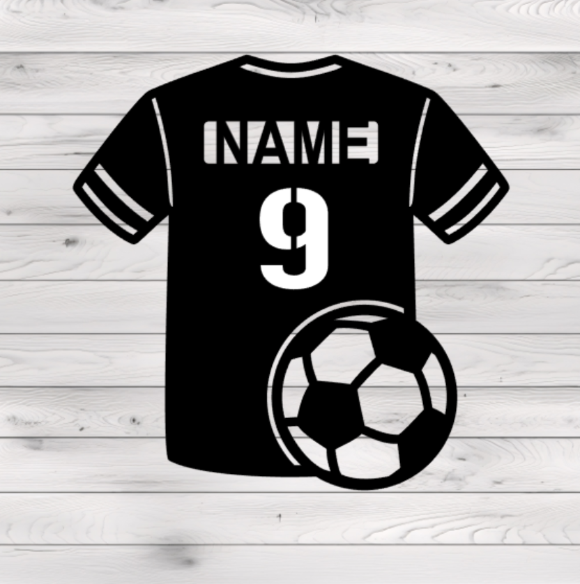 Soccer Jersey Metal Plasma Cut Sign