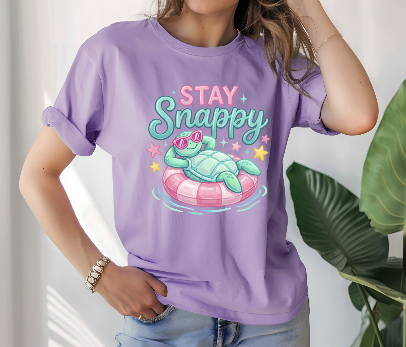 Stay Snappy Turtle DTF Transfer