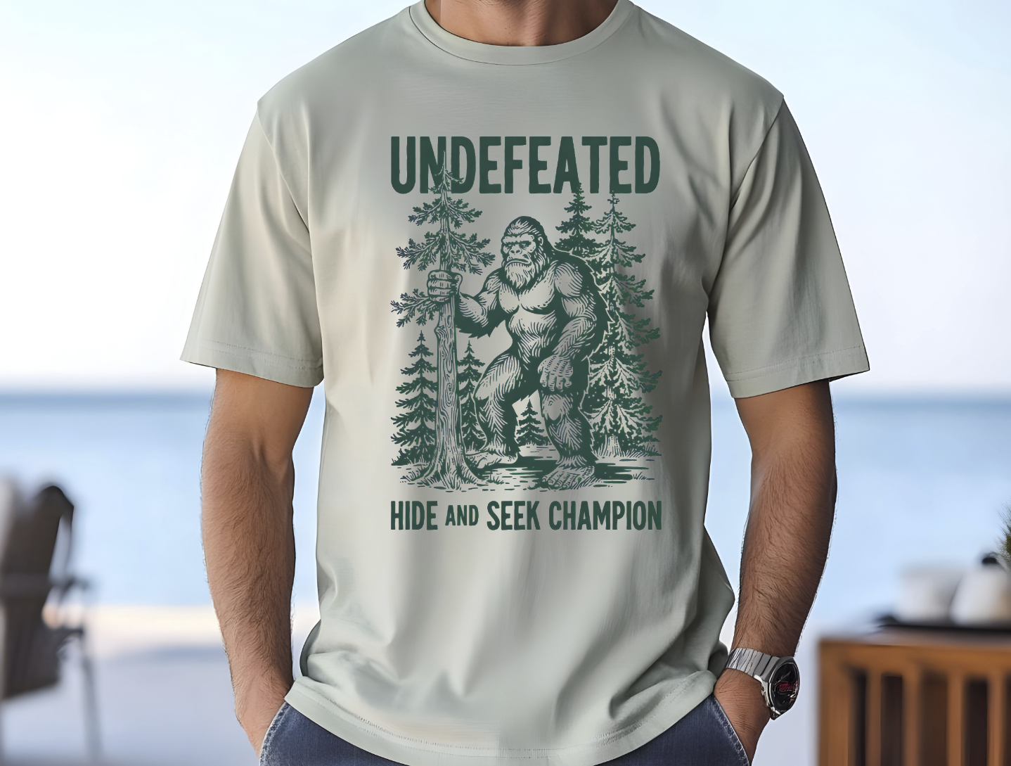 Big Foot Hide And Seek Champion DTF Transfer