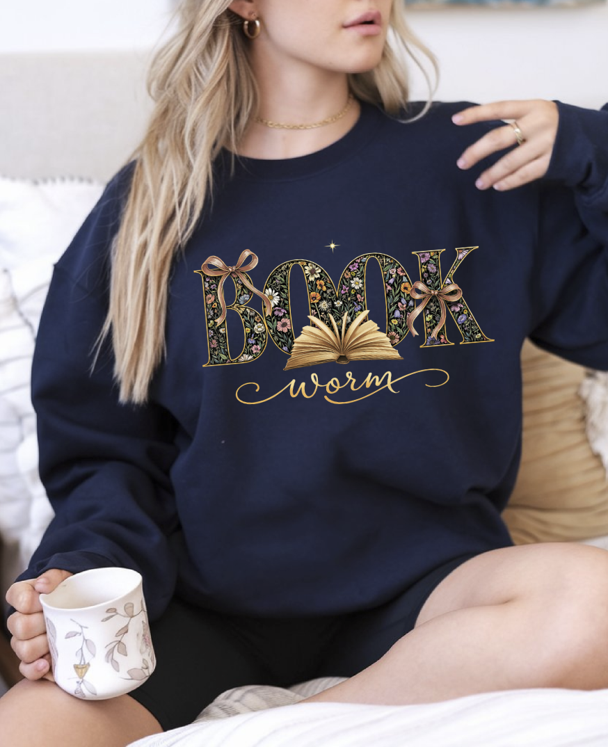 Book Worm DTF Transfer