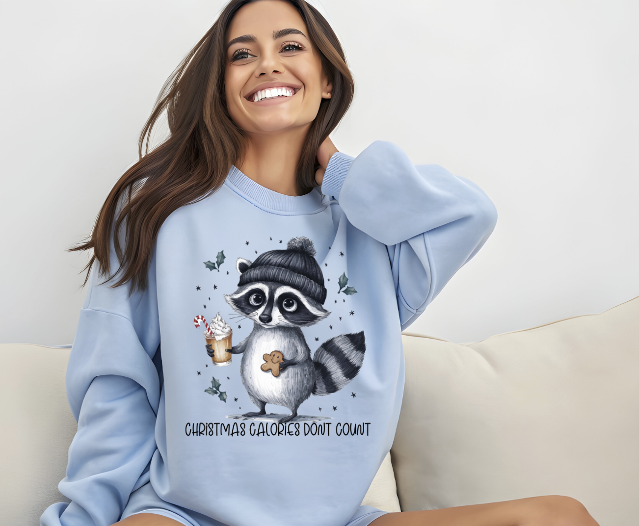 Christmas Calories Don't Count Racoon