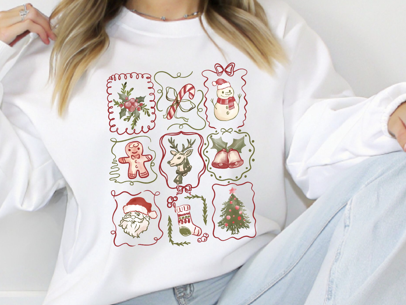 Christmas Collage DTF transfer