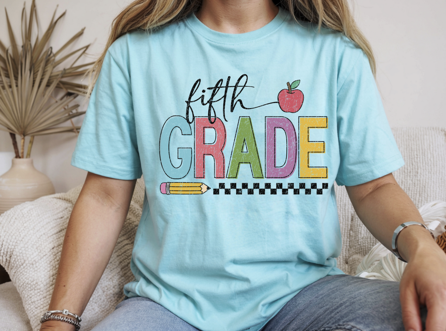 Grade Level Checkered DTF Transfer