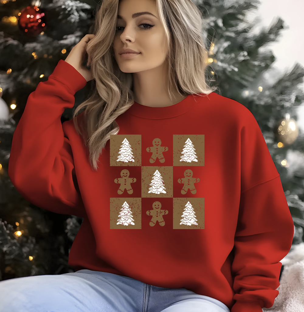 Gingerbread Christmas DTF transfer