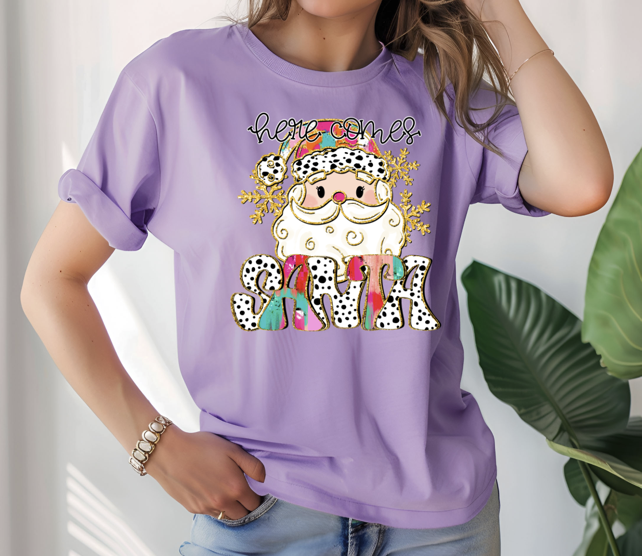 Here comes Santa DTF Transfer