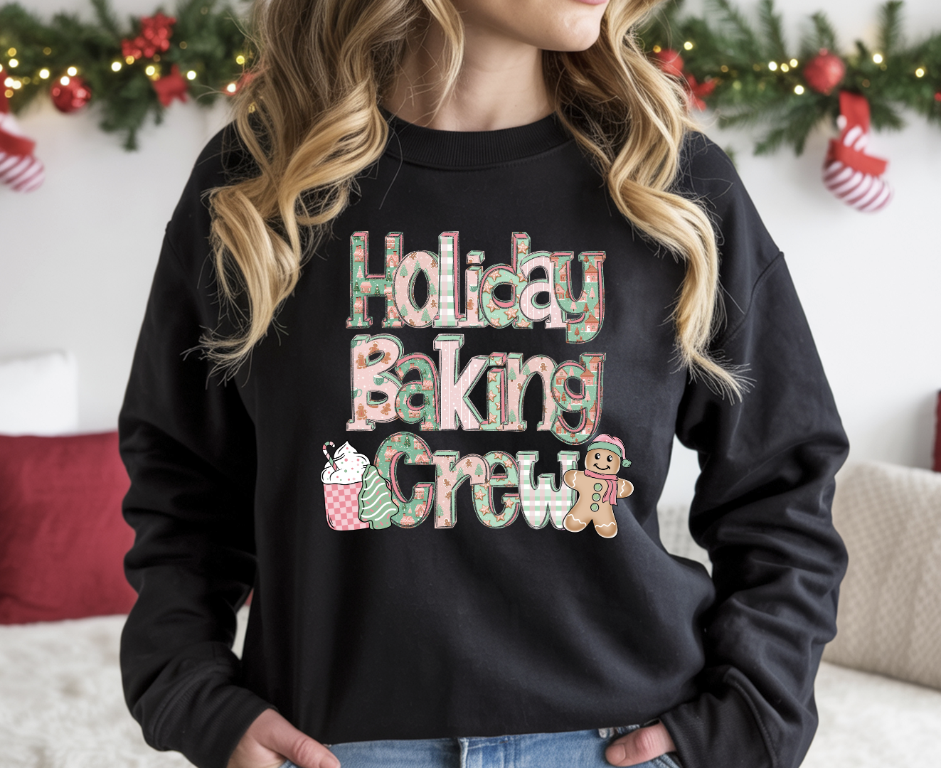Holiday Baking Crew Christmas DTF Transfer