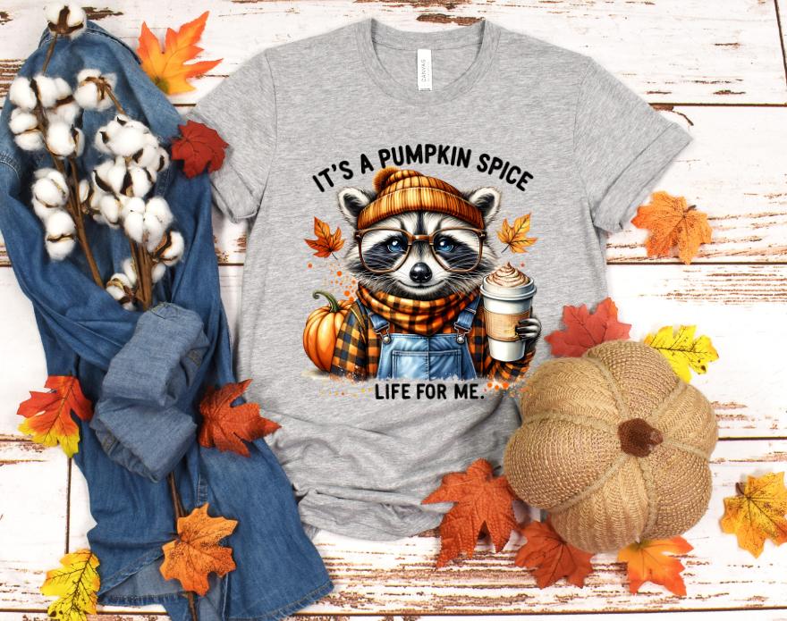 It's pumpkin spice life for me racoon