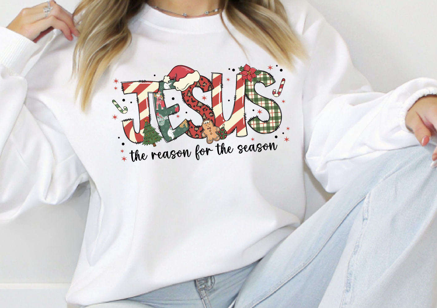 Jesus is the reason for the season DTF Transfer