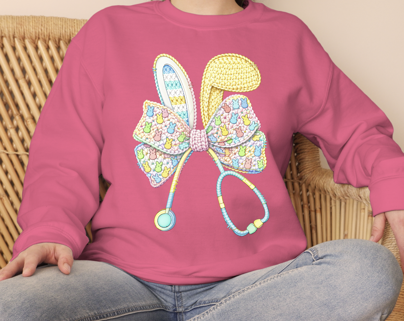 Nurse Knit Stethoscope Easter DTF Transfer