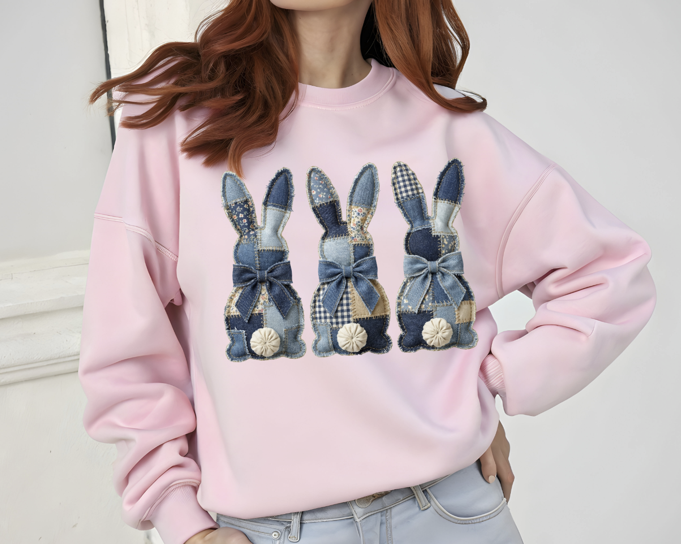 Patchwork Quilt Bunny DTF Transfer