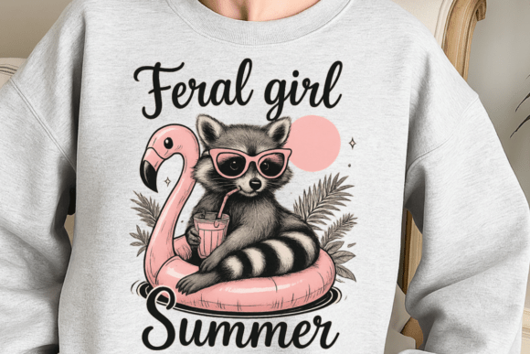 Feral girl summer racoon