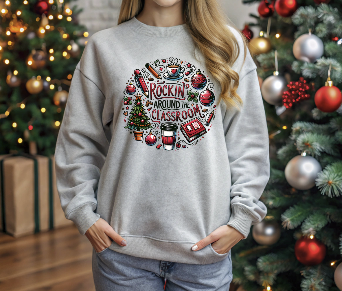 Rockin around the Classroom DTF Transfer