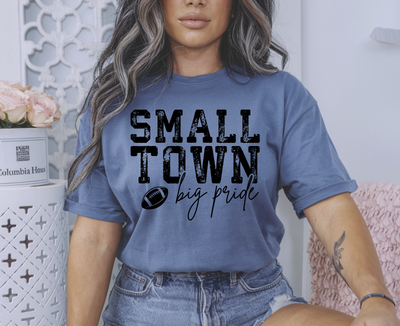 DTF transfer Small Town Big Pride Football