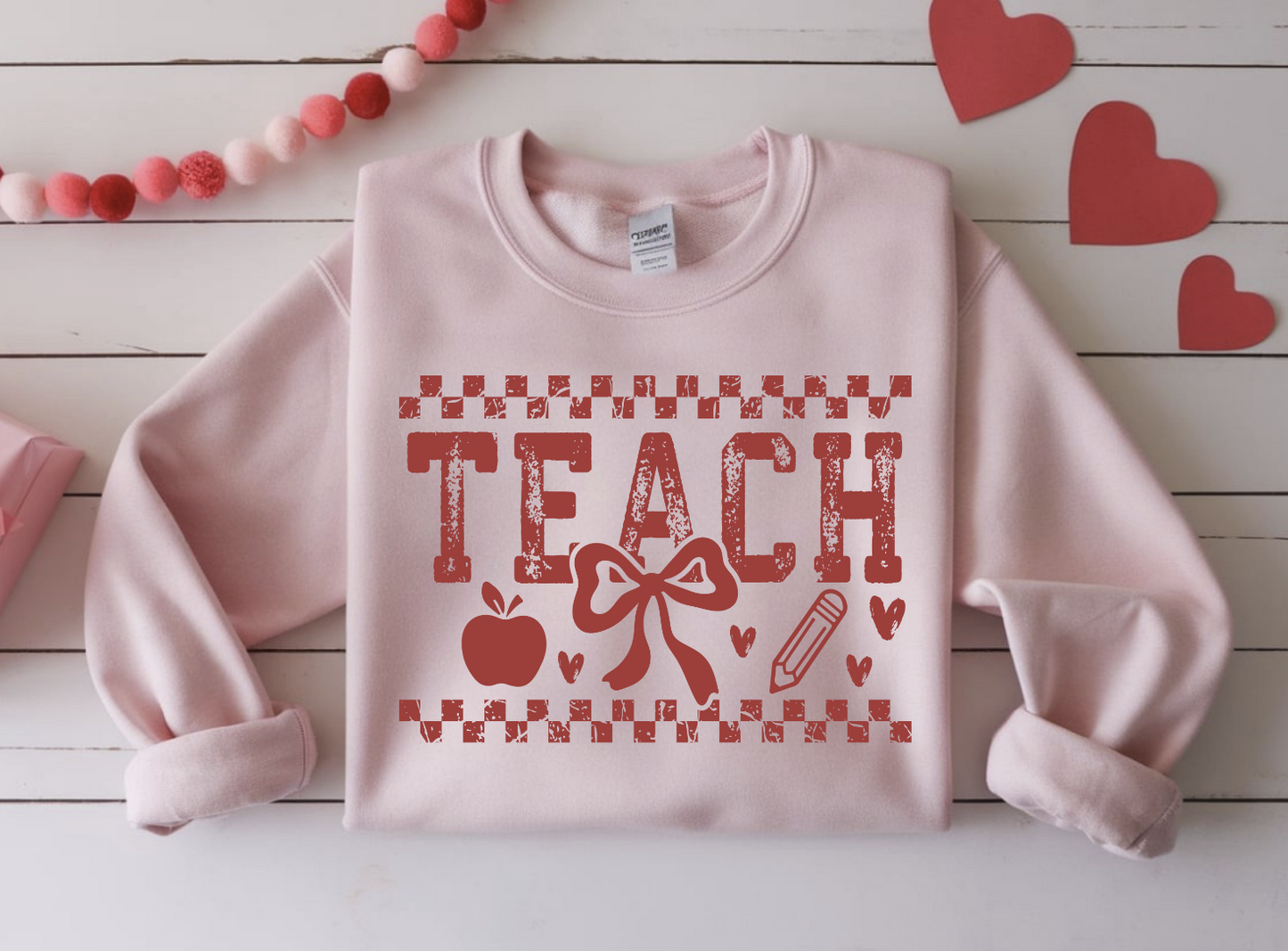 Distressed Teach DTF Transfer