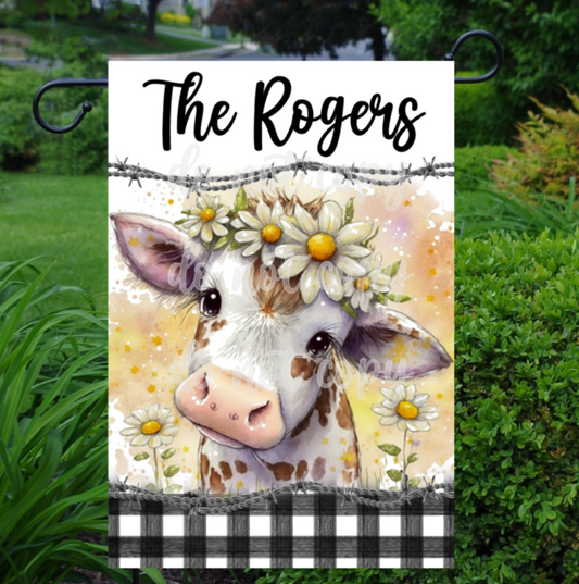 Cow Garden Flag