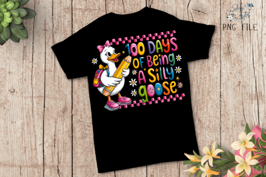 100 Days of being a silly goose DTF Transfer