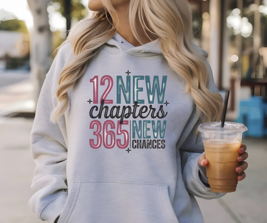 12 new Chapters 365 new chances New Years DTF Transfer