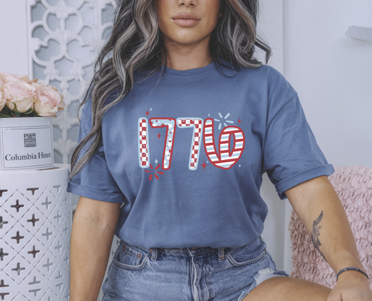 1776 July 4th Patriotic DTF Transfer