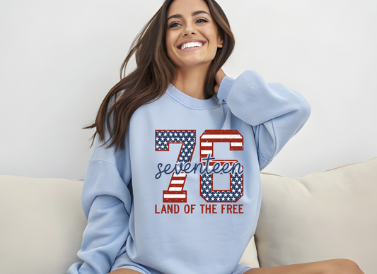 1776 Land of the free DTF Transfer