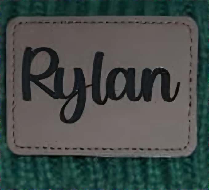 Laser Engraved Patches Leatherette Patch