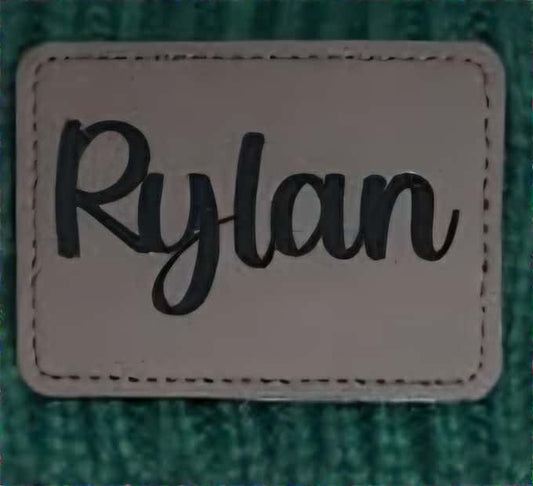 Laser Engraved Patches Leatherette Patch