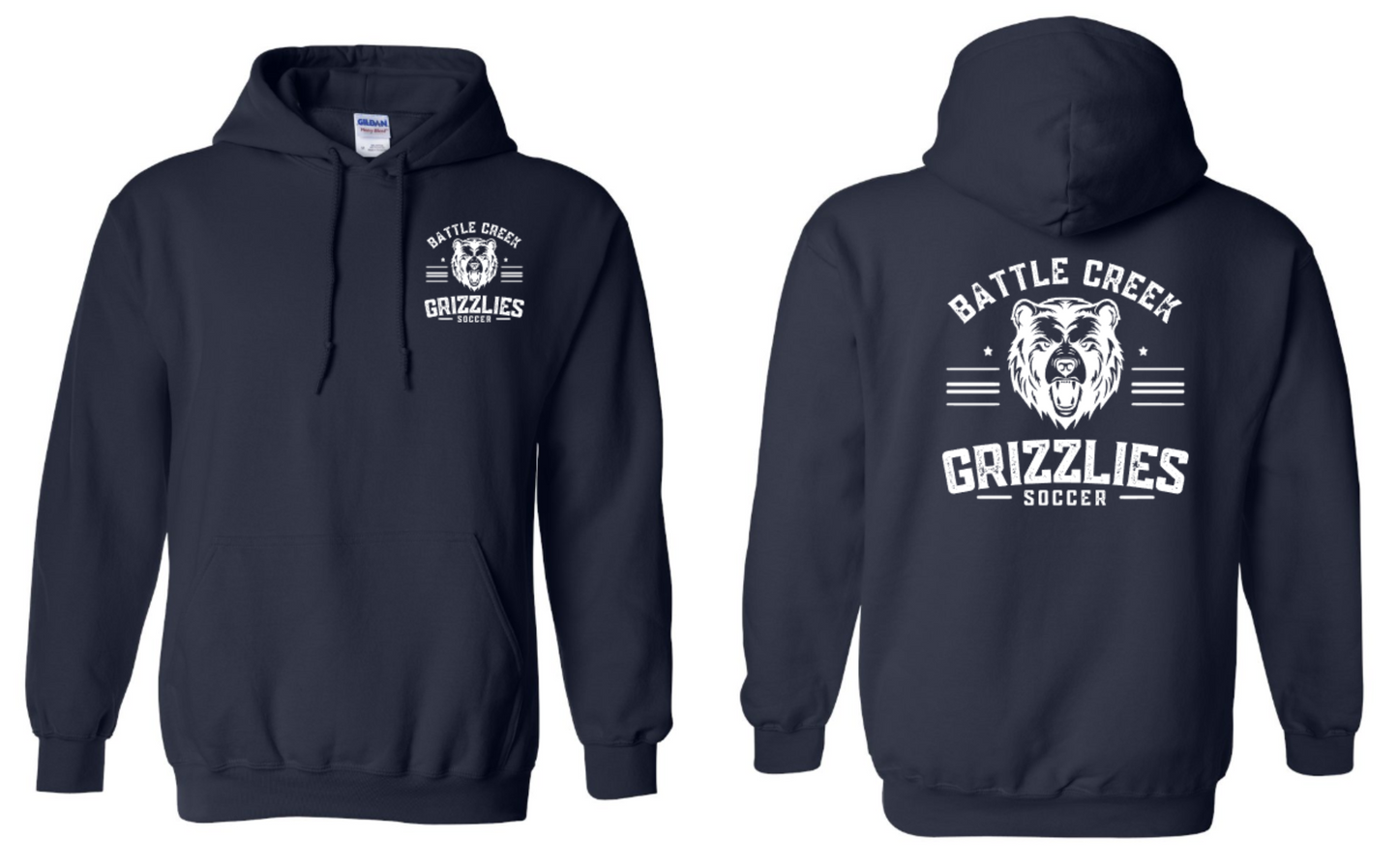 Grizzlies Soccer Gildan Hoodie