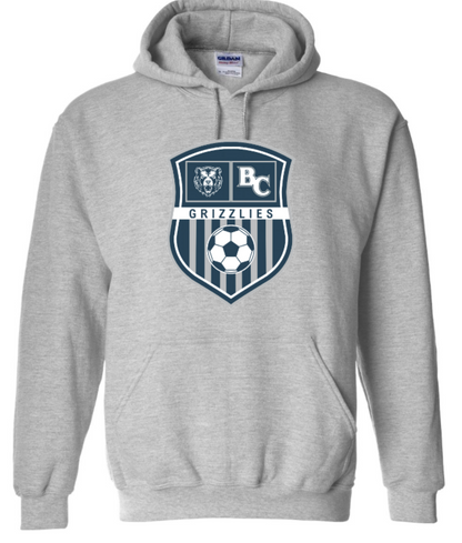 Grizzlies Soccer Gildan Hoodie Shield