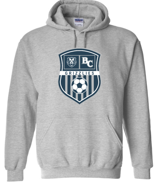 Grizzlies Soccer Gildan Hoodie Shield