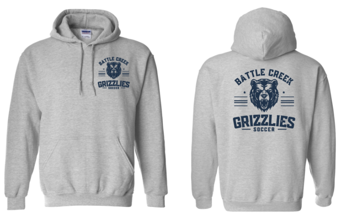 Grizzlies Soccer Gildan Hoodie
