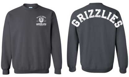 Gildan Sweatshirt Sleeve Grizzles Oversized Collegiate Back Print