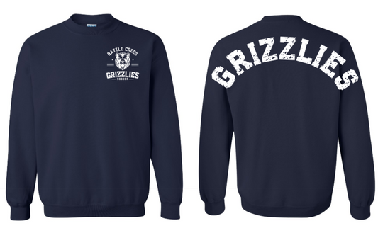 Gildan Sweatshirt Sleeve Grizzles Oversized Collegiate Back Print