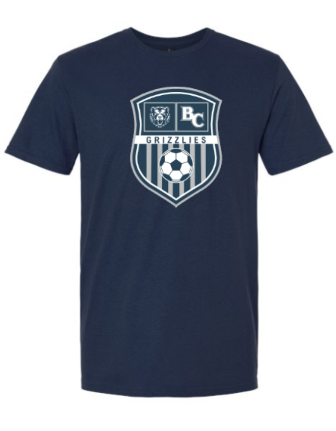 Grizzlies Soccer Shield Tshirt