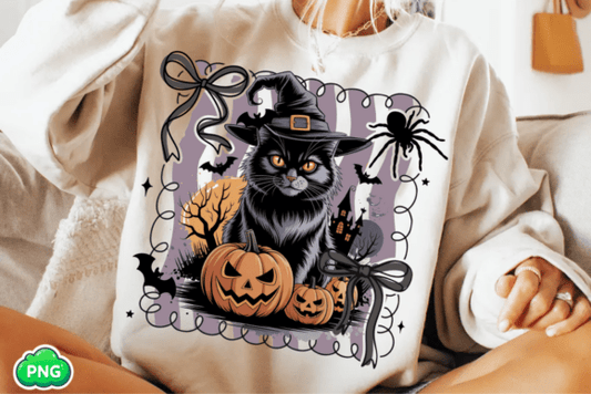 Boho Halloween Cat