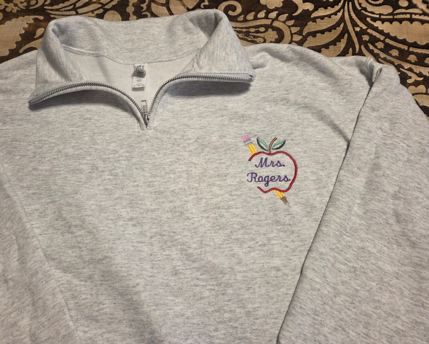 Quarter Zip Teacher Apple