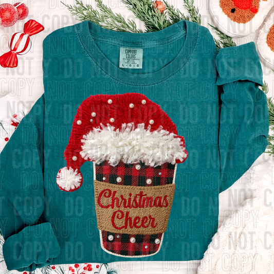 Christmas Cheer Faux Yarn DTF transfer