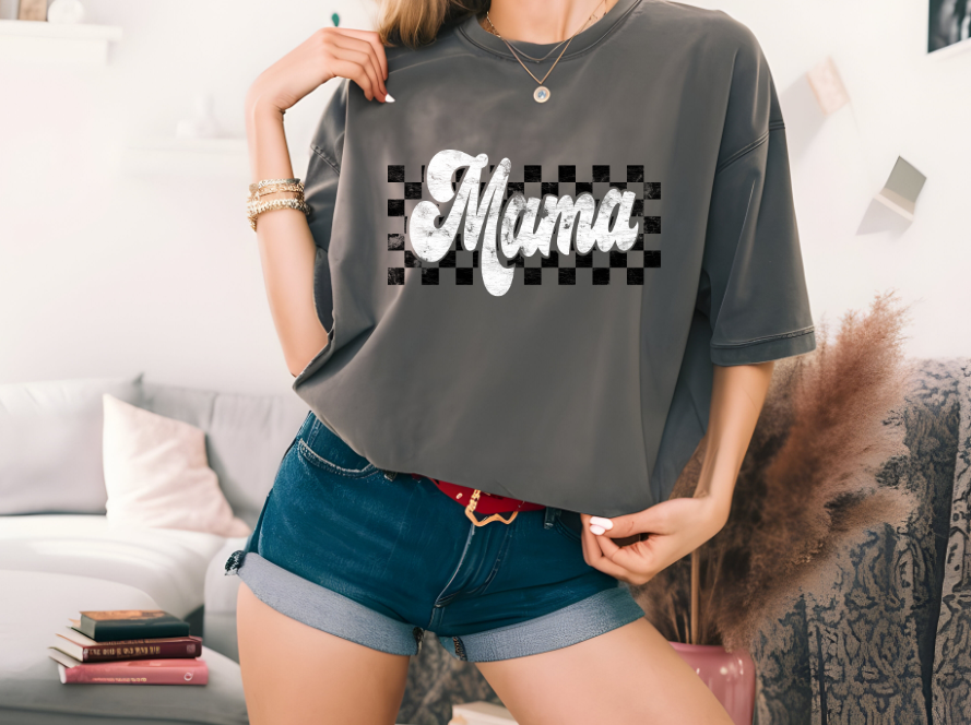 Retro Checkered Mama