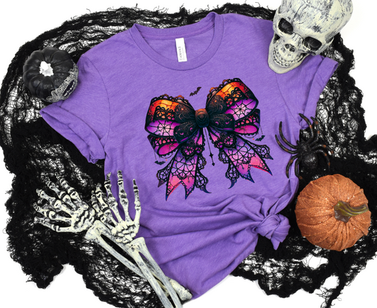 Halloween Lace Bow